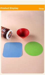 Set cucina da 3 pezzi con imbuto in silicone e tappetini antiscivolo apribarattoli