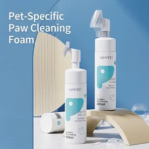 Waterless Pet Foot Cleaning Foam With Built-in Silicone Brush Head No Rinse Paw Cleaner For Dogs And Cats