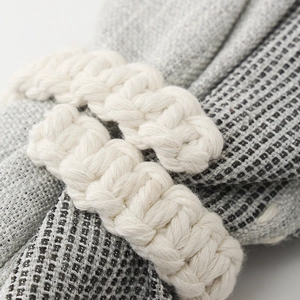 Handwoven cotton linen curtain tieback with minimalist buckle and natural rope texture