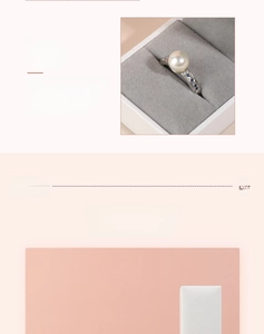 Detailed view of white textured jewelry box with premium grey velvet lining for rings