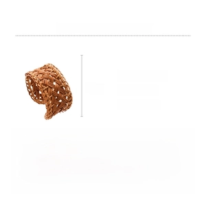 Detail view of handmade rattan woven bangle with dimensions 8cm and weight 18.6g