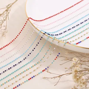 Titanium Steel Colorful Artificial Pearl Bead Necklace Bracelet Jewelry Set Electroplated Splicing Women Fashion Accessory