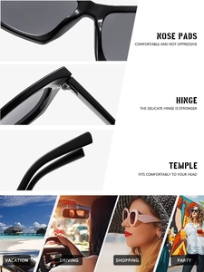 Detail view of cat eye sunglasses with metal hinges and ergonomic temples for outdoor use