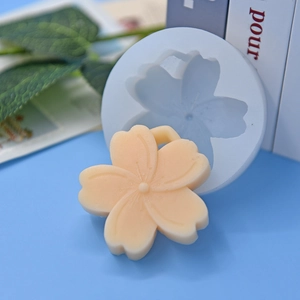 Cherry blossom flower silicone mold for DIY cake baking and candle making crafts