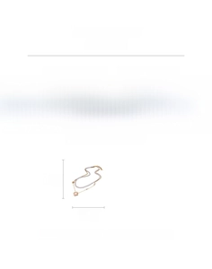 Detailed view of 47cm double layer pearl necklace with zircon flower clover pendant