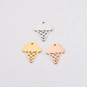 Gepolijste ijsje hangers in zilver, goud en roségoud voor doe-het-zelf sieraden maken