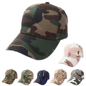Camouflage Baseball Cap Cotton Adjustable Sun Protection Outdoor Tactical Sport Hat For Men Women