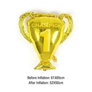 Goldener Champion Trophäe Folienballon für Siegesfeiern und festliche Event-Dekoration
