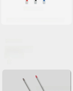 Detail view of colorful long-nose marker pens with 135mm fine metal tip for deep hole marking