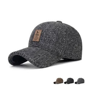 Cappello Da Baseball Invernale Da Uomo Caldo Maglia Cotone Pile Protezione Per Le Orecchie Antivento Casual Regolabile