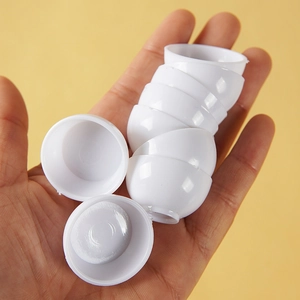 Miniature white plastic bowl models for DIY miniature food and scene decoration