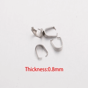 Ganci per pendenti in acciaio inossidabile 304 per gioielli fai-da-te spessore 0,8mm