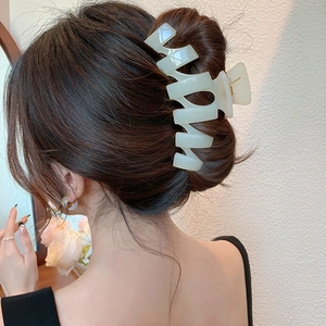 Large Hair Claw Clips Strong Hold Matte Acrylic Nonslip Hair Clamps For Thick Hair French Style Women Fashion Hair Accessories