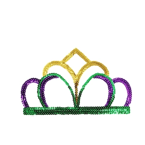Kleurrijke pailletten kroon hoofdtelefoon voor carnaval feest decoratie en haar accessoire.