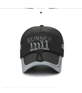 Front view of a quick-dry mesh cap with Runner logo and adjustable drawstring detail