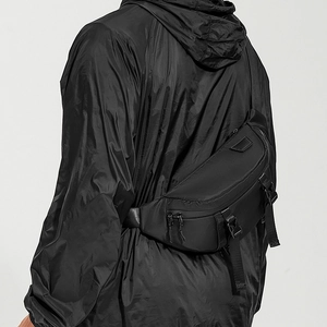 Men Chest Bag Nylon Waterproof Crossbody Sling Shoulder Pack Techwear Streetwear Style For Men Black