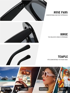 Detail of ergonomic nose pads and hinges on oval sunglasses for daily comfort