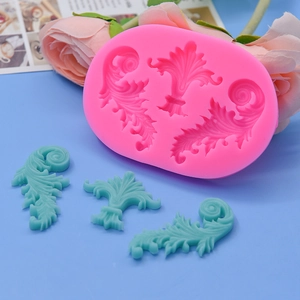 Moule en silicone à relief baroque pour pâtisserie et décoration de gâteaux européens