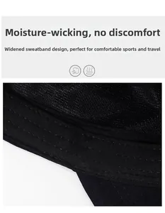 Detail view of the wide sweatband and breathable mesh lining of the men's flat cap
