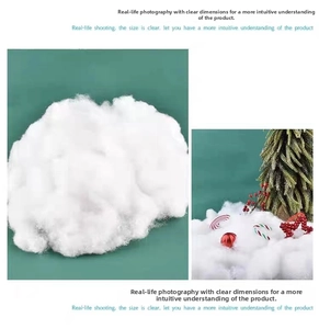 Detail showing soft white artificial snow texture for Christmas window scene decorations