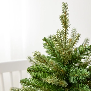 Mini Nordic Christmas tree with PE mixed needles and realistic texture for tabletop decor
