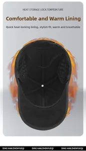 Dettaglio della fodera in pile termico e del design trapuntato del cappello invernale