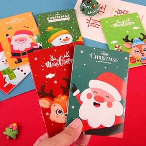 Mini Taccuino Di Natale Portatile Cartone Animato Babbo Natale Pupazzo Di Neve Blocco Note Carta Per Regalo