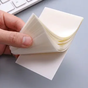 Transparent PET sticky notes 50 sheets per pad for student office study notes