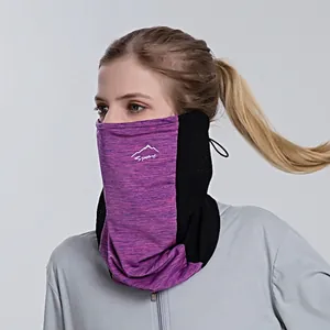 Ice Satin Face Mask Sun Protection Neck Gaiter Breathable Mesh UV Protection Outdoor Cycling Sports Unisex Sporty