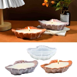 Schelpvormige siliconen mal voor DIY aromakaarsen en hars opbergtrays