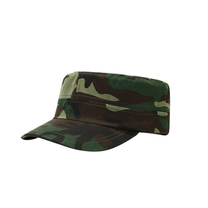 Unisex camouflage flat top military hat for outdoor jungle exploration and sun protection