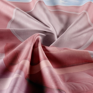 Detailed close-up showing the silky texture and soft drape of this bohemian tapestry fabric