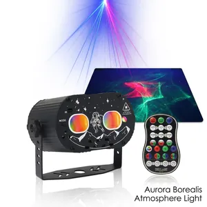 Aurora Projector Lamp Northern Lights Laser Stage Light For Party KTV Atmosphere LED Starry Sky Projector With Remote