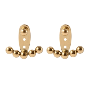 Boucles d'oreilles serpent en acier inoxydable doré avec fermoir à vis sur fond blanc