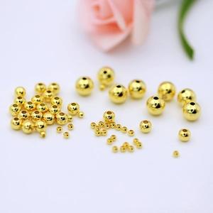 Polished 18K gold-filled spacer beads in various sizes for DIY jewelry making