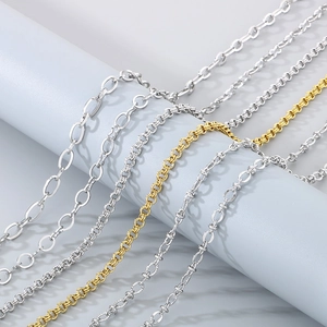Minimalist Stainless Steel Chain Necklace For Women Personalized Fashion Choker Gold Silver Plated Neck Necklace Jewelry