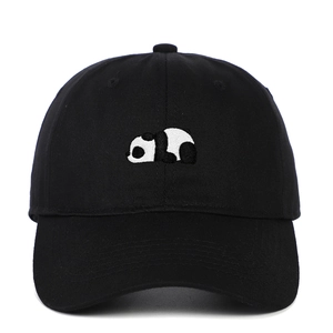 Cappellino Da Baseball In Cotone Ricamo Panda Regolabile Cappello Da Sole All'aperto Per Uomo Donna Moda Casual