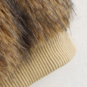 Schicker Leoparden-Kunstpelzmantel für Damen mit Reverskragen und Rippstrickbündchen