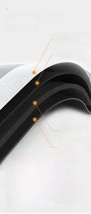 Cross-section of quick-dry bathroom mat showing 4-layer absorbent and non-slip structure