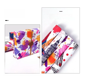 Detail of artistic wrapping paper with abstract ink and London hand-drawn patterns