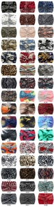 Detailed grid view of wide yoga headbands in 48 diverse elastic printed patterns