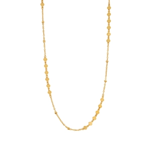 Minimalist 18K gold-plated stainless steel starburst choker necklace with small hearts