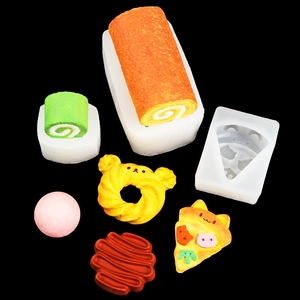 Moules en silicone pour mini-rouleaux suisses et créations de beignets détaillés