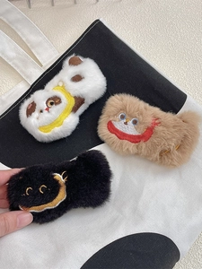 Cute Cartoon Plush Brooch Kawaii Embroidery Pin Bag Accessory For DIY Canvas Bag Clothes Decoration