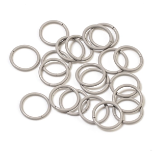 Gray painted metal open jump rings 8/10mm for DIY jewelry making and bag accessories