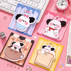 Cute Cartoon Puppy Shaped Sticky Notes Paper Self Adhesive Memo Pads Kawaii School Office Supplies Stationery For Students