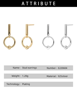 Macro shot detailing 925 sterling silver material specifications for geometric hoop earrings