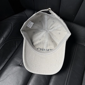 Cotton baseball cap with letter embroidery and adjustable strap for head sizes 54-61cm