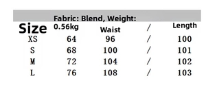 Tableau des tailles pour ensemble chemise safari et pantalon femme avec mesures précises