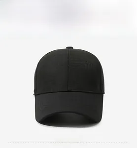 Detailed front view of black baseball cap with subtle plaid pattern and silver side logo